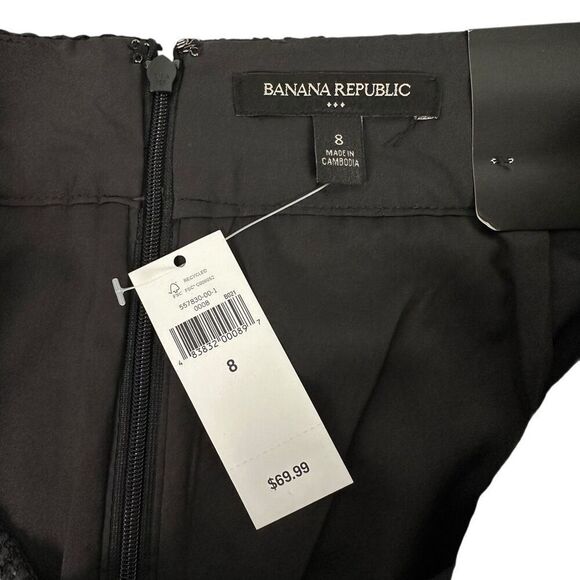 Banana Republic size 8 Woven Tweed Textured Pencil Skirt NEW - Picture 5 of 10